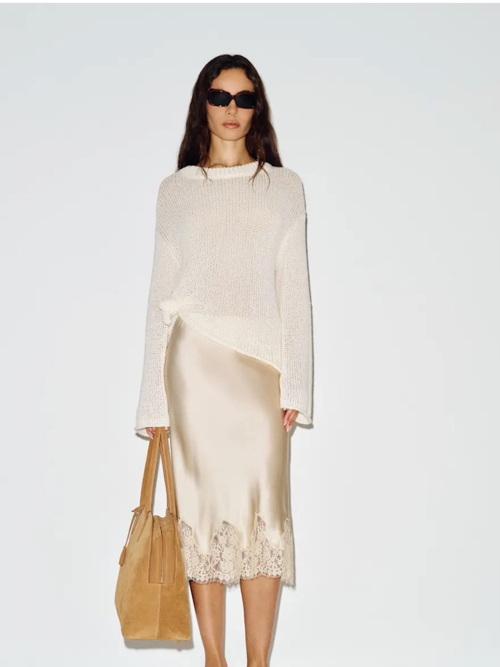 NWT Reformation Carolina silk Skirt